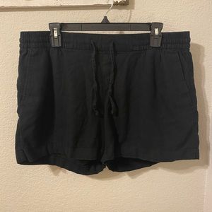 Old Navy Black Linen Shorts